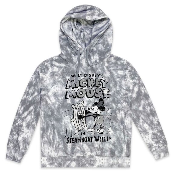 Hoodie Sweatshirt XXL - Disney Mickey Mouse Steamboat Willie Tie Dye Unisex Top - Picture 1 of 4